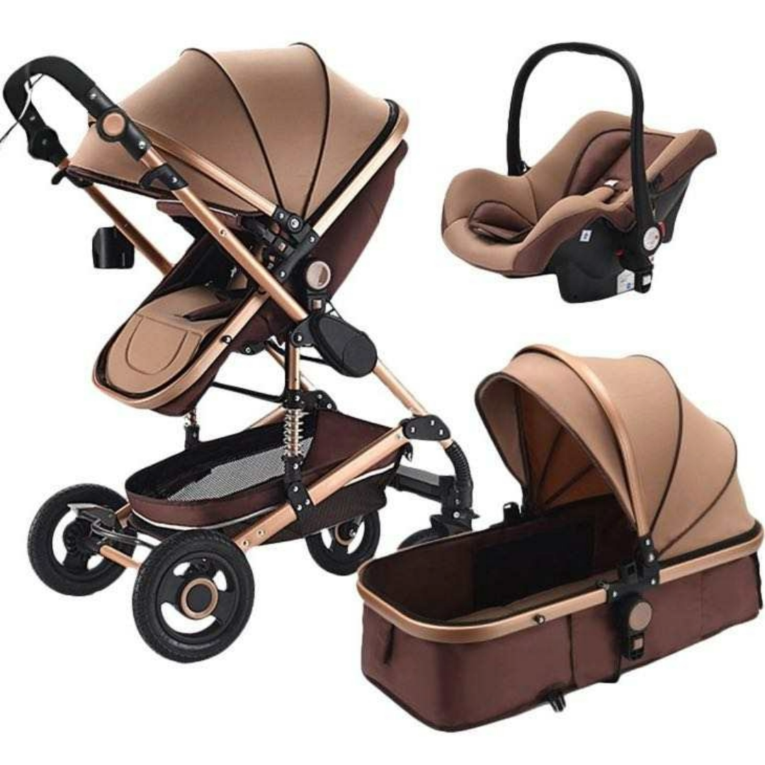 Luxury High Landscape 3 in 1 Stroller Khaki Shop Now Olnna Store