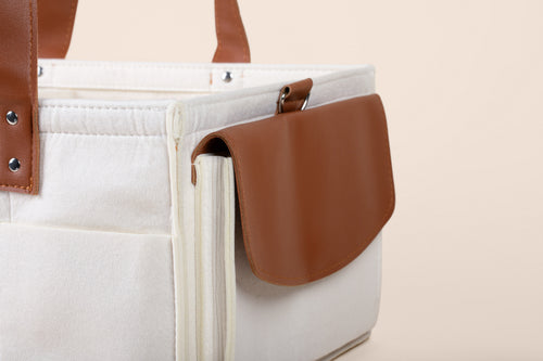 Olnna Baby Caddy Organizer | Portable Diaper Storage Tote