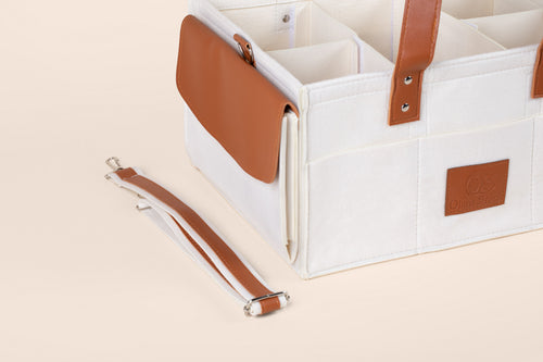 Olnna Baby Caddy Organizer | Portable Diaper Storage Tote