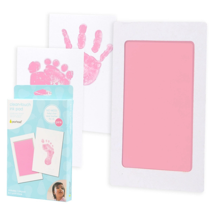 Baby Handprint and Footprint Clean-Touch Ink Pad Kit (Pink)