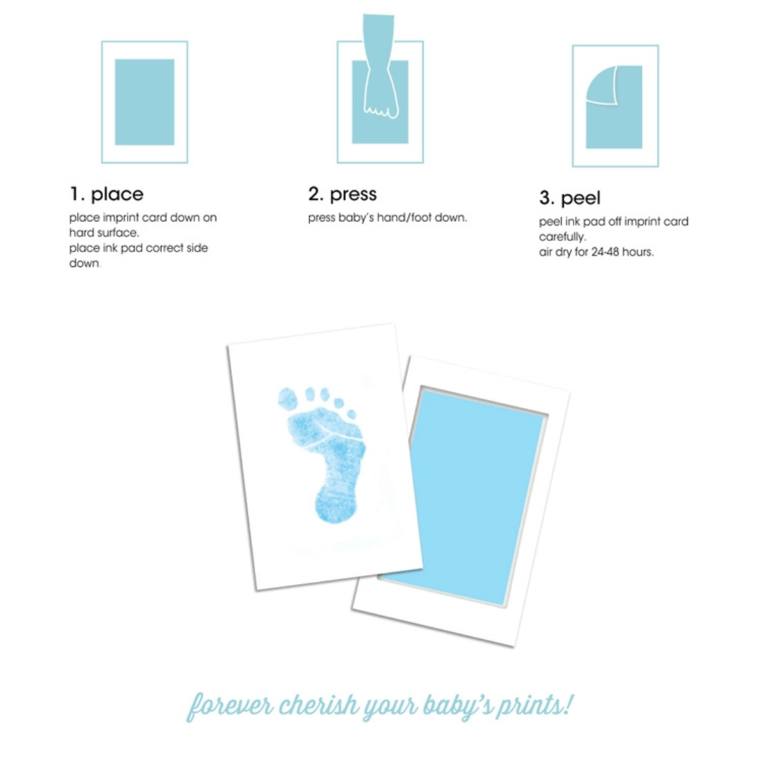 Baby Handprint and Footprint Clean-Touch Ink Pad Kit