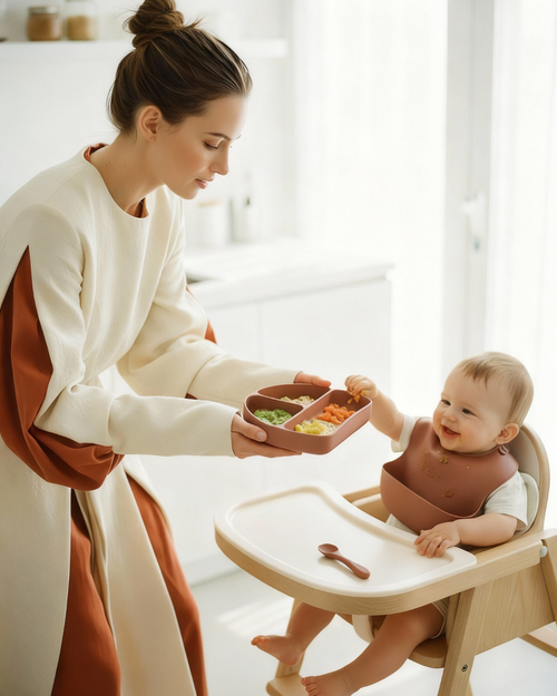 Olnna Baby Caddy Organizer + Olnna Baby Feeding Set