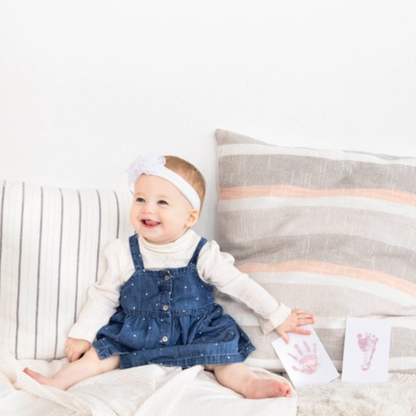 Baby Handprint and Footprint Clean-Touch Ink Pad Kit (Pink)