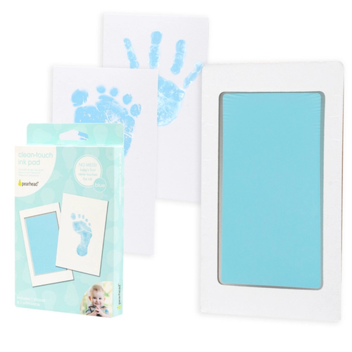 Baby Handprint and Footprint Clean-Touch Ink Pad Kit (Light Blue)