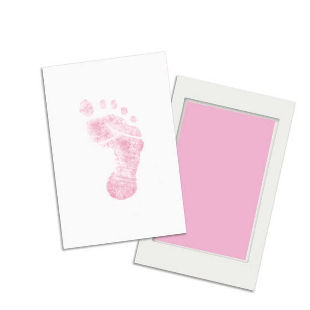 Baby Handprint and Footprint Clean-Touch Ink Pad Kit (Pink)