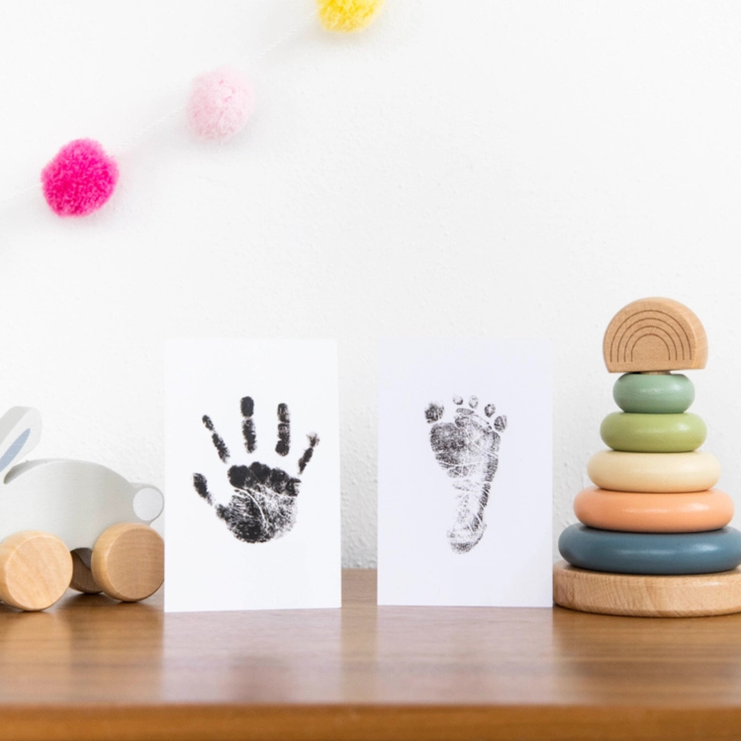 Baby Handprint and Footprint Clean-Touch Ink Pad Kit