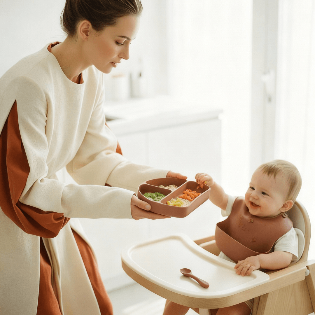 Olnna Diaper Caddy Organizer & Baby Feeding Set Bundle