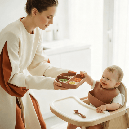 Olnna Diaper Caddy Organizer & Baby Feeding Set Bundle